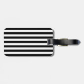 Patroon voor zwarte en witte strepen bagagelabel (Achterkant horizontaal)