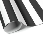 Patroon voor zwarte en witte strepen cadeaupapier (Rol Hoek)