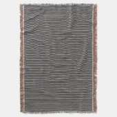 Patroon voor zwarte en witte strepen deken (Voorkant Verticaal)