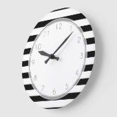 Patroon voor zwarte en witte strepen grote klok (Hoek)