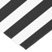 Patroon voor zwarte en witte strepen korte tafelloper (Hoek)