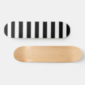 Patroon voor zwarte en witte strepen skateboard (Horizontaal)