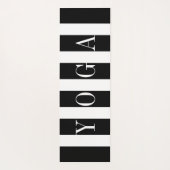 Patroon voor zwarte en witte strepen yogamat (Achterkant)