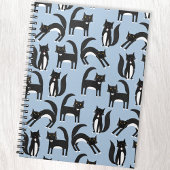 Patroon voor zwarte en witte tuxedo Kitty Cats Notitieboek