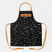 Patroon voor zwarte en witte vliegende straten schort (Voorkant)