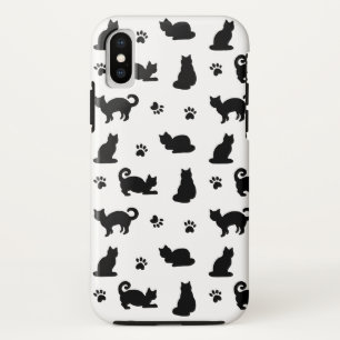 Patroon voor zwarte katten en schilderafdrukken Case-Mate iPhone case