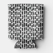 Patroon voor zwarte penseelstreken blikjeskoeler (Voorkant)