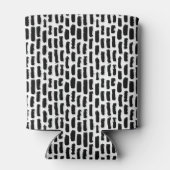 Patroon voor zwarte penseelstreken blikjeskoeler (Achterkant)