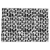 Patroon voor zwarte penseelstreken groot cadeauzakje (Achterkant)