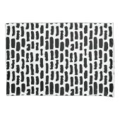 Patroon voor zwarte penseelstreken kussensloop (Voorkant-Links)