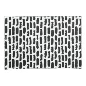 Patroon voor zwarte penseelstreken kussensloop (Voorkant-Rechts)