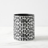 Patroon voor zwarte penseelstreken mok (Midden)