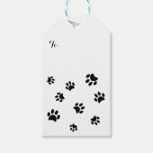 Patroon voor zwarte verven cadeaulabel (Voorkant)