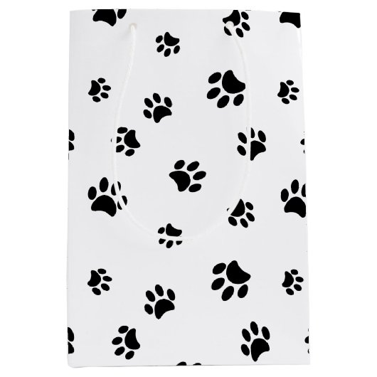 Patroon voor zwarte verven medium cadeauzakje (Voorkant)