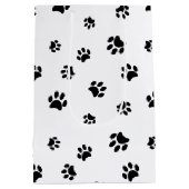 Patroon voor zwarte verven medium cadeauzakje (Achterkant)