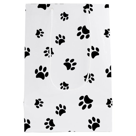 Patroon voor zwarte verven medium cadeauzakje (Achterkant)