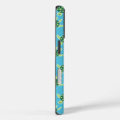 Patroon voor zwemschildpadden Blauw Case-Mate iPhone Case (Achterkant / Rechts)