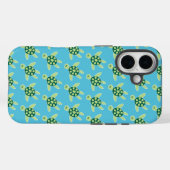 Patroon voor zwemschildpadden Blauw Case-Mate iPhone Case (Achterkant (horizontaal))