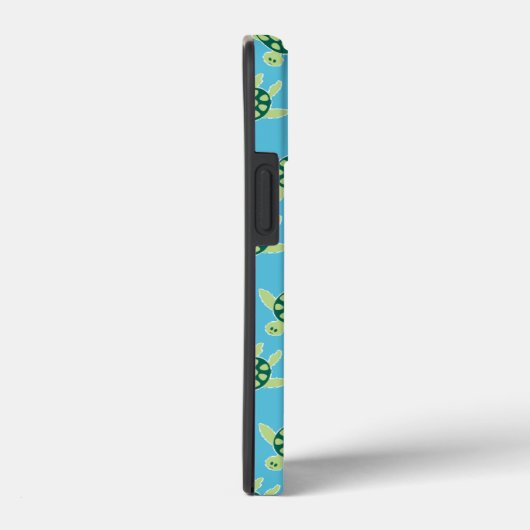 Patroon voor zwemschildpadden Blauw Case-Mate iPhone Case (Achterkant / Rechts)