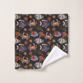 Patroon waterdieren | leven onder water 11 bad handdoek (Wasdoekje)