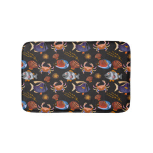 Patroon waterdieren   leven onder water 11 badmat