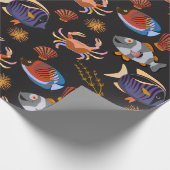 Patroon waterdieren | leven onder water 11 cadeaupapier (Hoek)