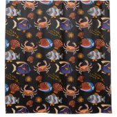 Patroon waterdieren | leven onder water 11 douchegordijn (Voorkant)