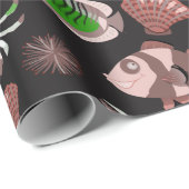 Patroon waterdieren | leven onder water 12 cadeaupapier (Rol Hoek)