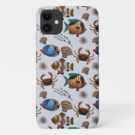 Patroon waterdieren | leven onder water 14 Case-Mate iPhone case (Achterkant)