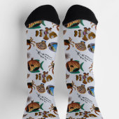 Patroon waterdieren | leven onder water 14 sokken (Top)