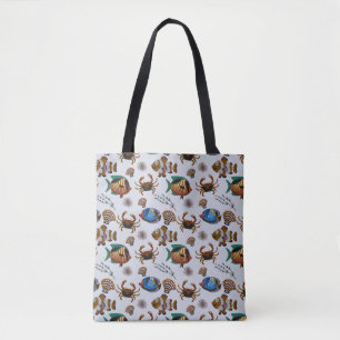 Patroon waterdieren leven onder water 14 tote bag