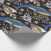 Patroon waterdieren | leven onder water 17 cadeaupapier (Hoek)