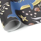 Patroon waterdieren | leven onder water 17 cadeaupapier (Rol Hoek)