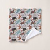 Patroon waterdieren | leven onder water in de ocea bad handdoek (Wasdoekje)