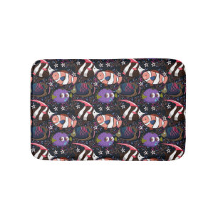 Patroon waterdieren   leven onder water in de ocea badmat