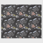 Patroon waterdieren | leven onder water in de ocea cadeaupapier (Vlak)