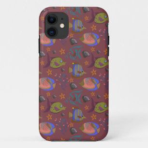 Patroon waterdieren leven onder water in de ocea Case-Mate iPhone case