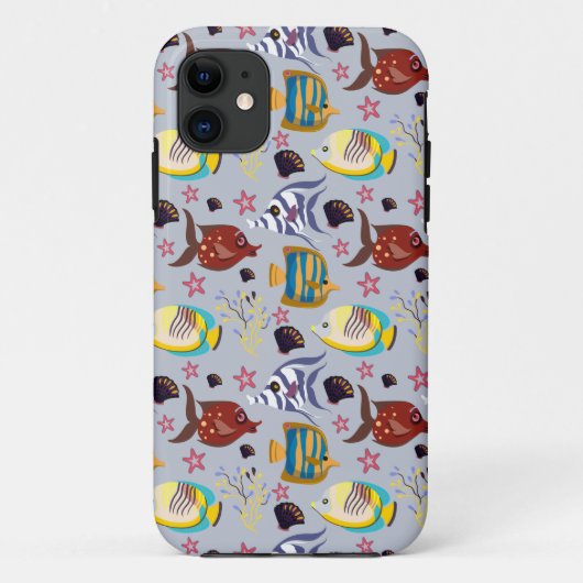 Patroon waterdieren | leven onder water in de ocea Case-Mate iPhone case (Achterkant)