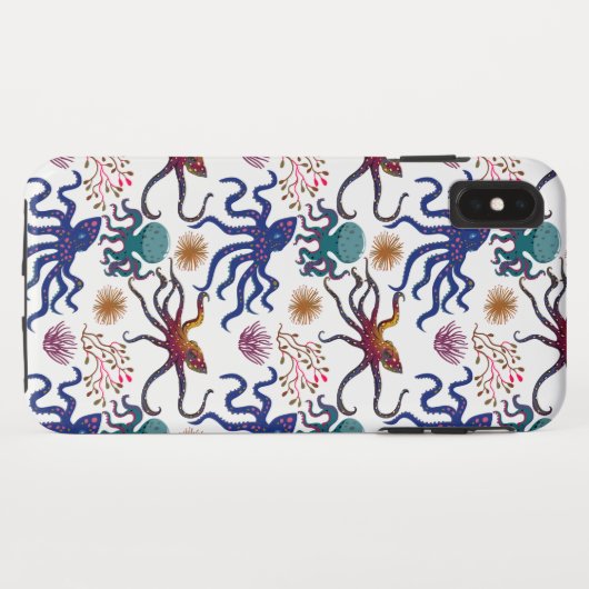 Patroon waterdieren | leven onder water in de ocea Case-Mate iPhone case (Achterkant (horizontaal))