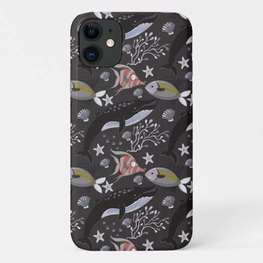Patroon waterdieren | leven onder water in de ocea Case-Mate iPhone case (Achterkant)