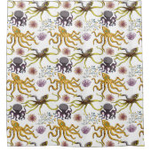 Patroon waterdieren | leven onder water in de ocea douchegordijn (Voorkant)