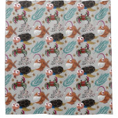 Patroon waterdieren | leven onder water in de ocea douchegordijn (Voorkant)