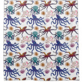 Patroon waterdieren | leven onder water in de ocea douchegordijn (Voorkant)