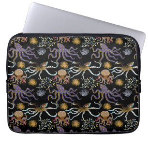 Patroon waterdieren leven onder water in de ocea laptop sleeve