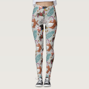 Patroon waterdieren   leven onder water in de ocea leggings