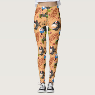 Patroon waterdieren   leven onder water in de ocea leggings