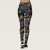 Patroon waterdieren | leven onder water in de ocea leggings (Achterkant)