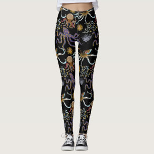 Patroon waterdieren   leven onder water in de ocea leggings