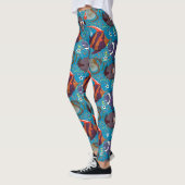 Patroon waterdieren | leven onder water in de ocea leggings (Links)