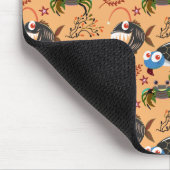 Patroon waterdieren | leven onder water in de ocea muismat (Hoek)